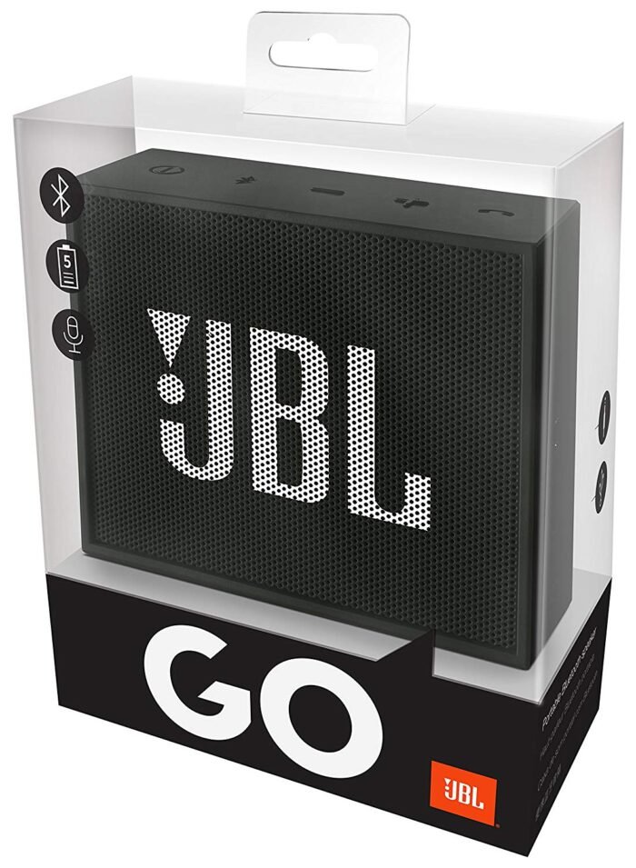 JBL GO Portable Wireless Bluetooth Speaker with Mic (Black)