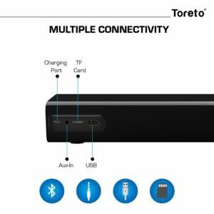 Toreto Soundblast-327, 16W Wireless Bluetooth Soundbar Speaker with Built-in Microphone(Black,TOR-327), toreto soundblast-327 specification, toreto bluetooth soundbar online price, toreto soumdblast-327 bluetooth speaker in india, toreto 327 soundbar online, toreto 327 soundbar specification, toreto bluetooth 327 features, toreto soundbar